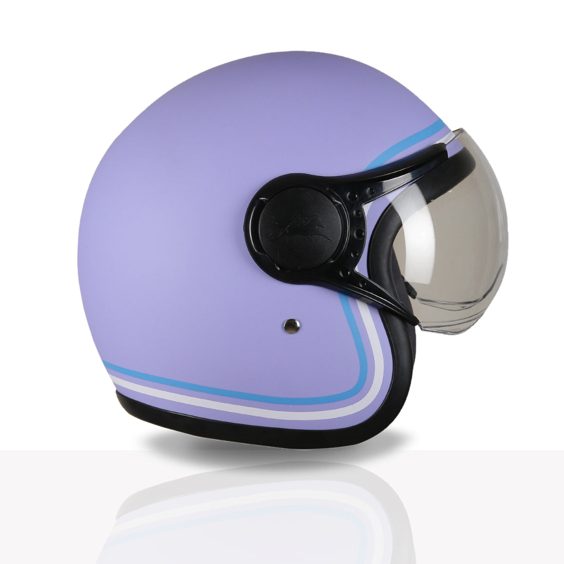 TVS MissFit Helmet for Women | Lightweight Ladies Helmet for Scooty | Stylish Girls Helmet with Extreme Comfort Fit | Women Helmet with Clear Visor | DOT & ISI Certified Helmet for Woman